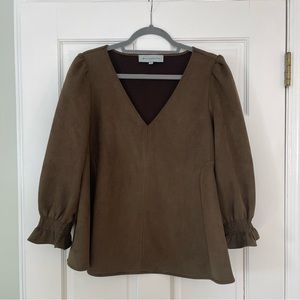 Tuckernuck Suede Easton Blouse